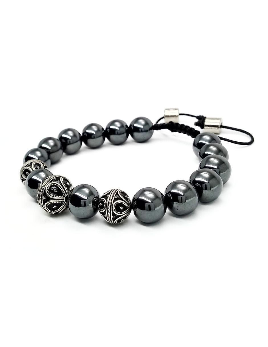 Pulsera de plata P 925 Bloodstone con acabado brillante 3