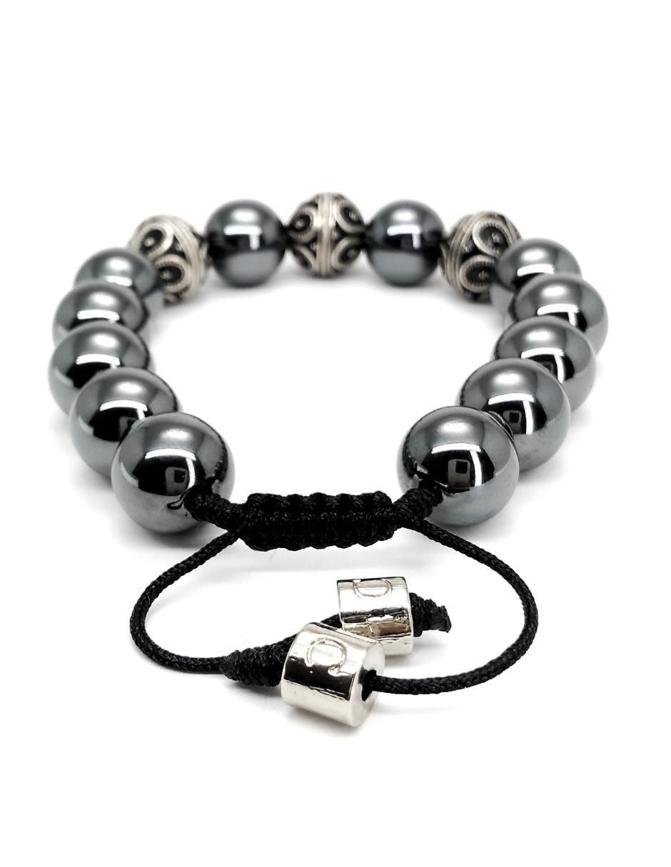 Pulsera de plata P 925 Bloodstone con acabado brillante 4