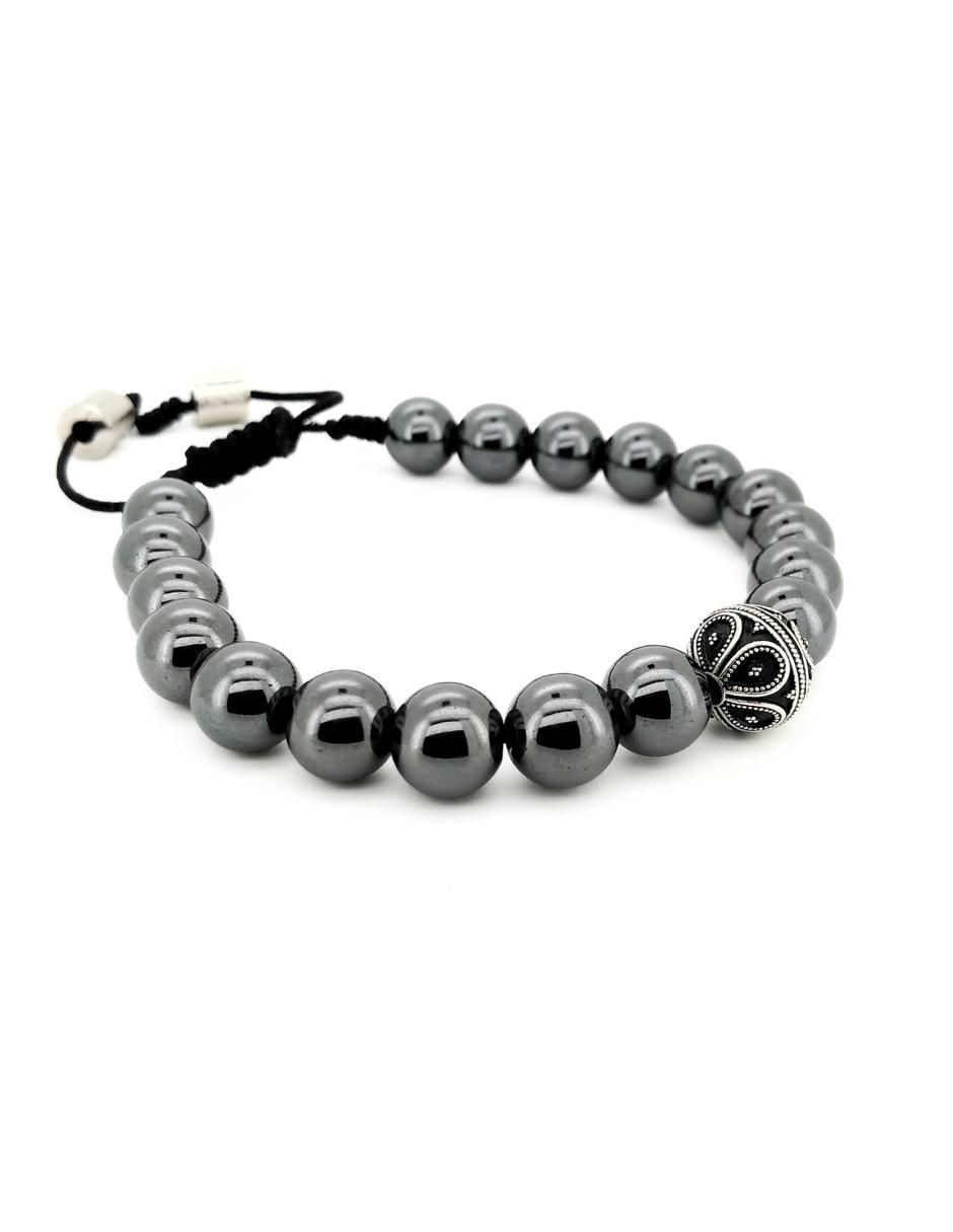 Pulsera de plata P 925 Bloodstone con acabado brillante 3