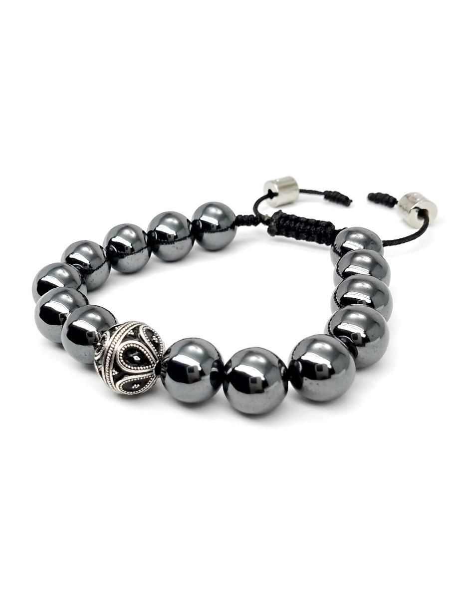 Pulsera de plata P 925 Bloodstone con acabado brillante 3