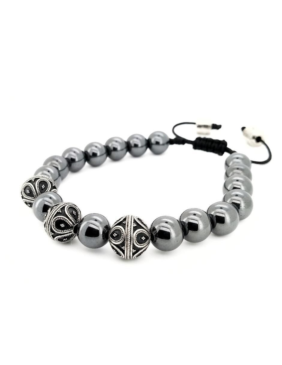 Pulsera de plata P 925 Bloodstone con acabado brillante 3