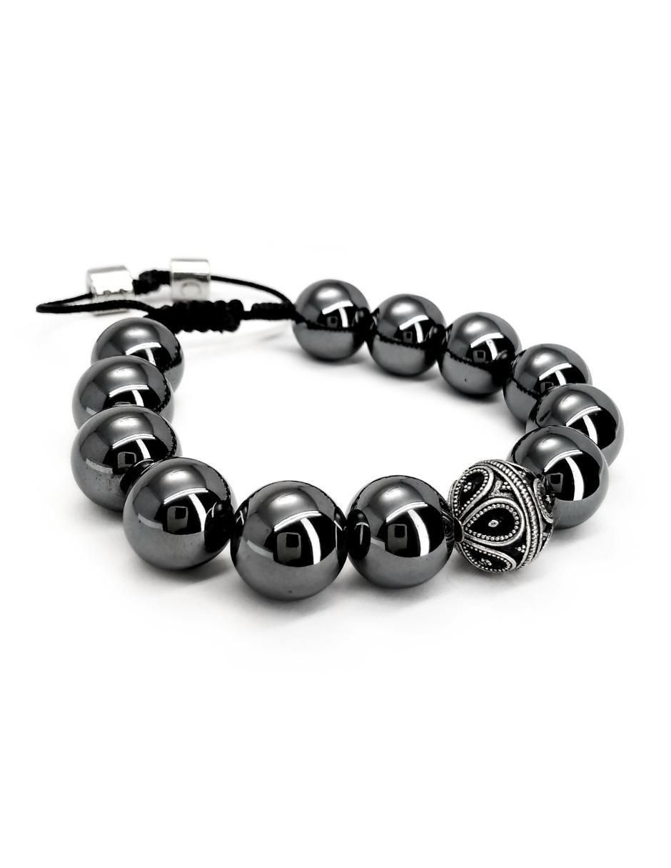 Pulsera de plata P 925 Bloodstone con acabado brillante 2