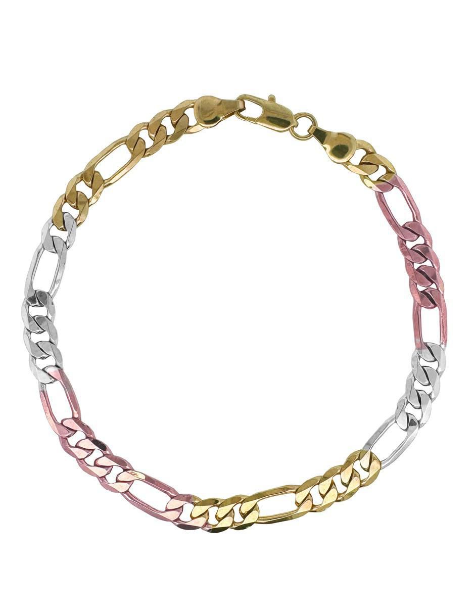 Pulsera 18 K con acabado chapa de oro