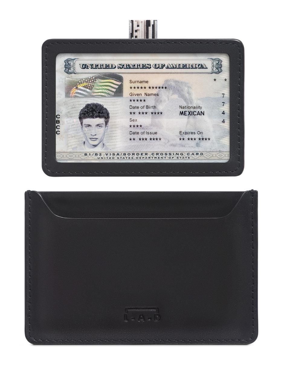 Tarjetero de piel para hombre 2