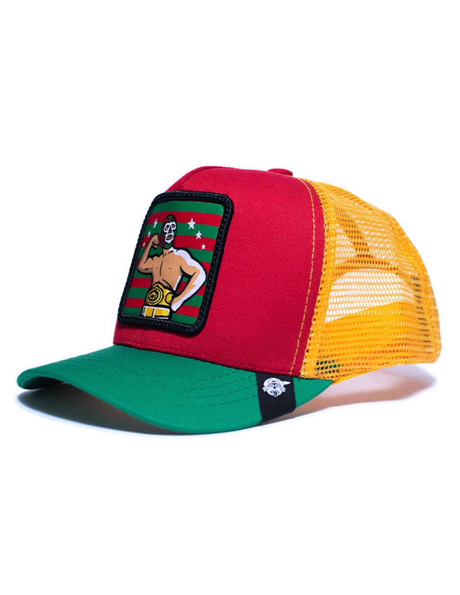 Gorra con visera curva Personaje Luchador adulto 2