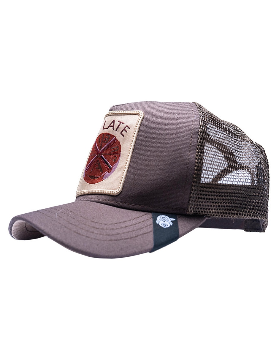 Gorra con visera curva Frase Me late chocolate adulto 2