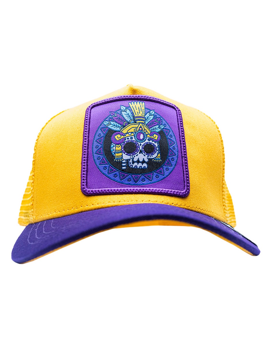 Gorra con visera curva Icono Calvera con penacho adulto Gorra con visera curva Icono Calvera con penacho adulto