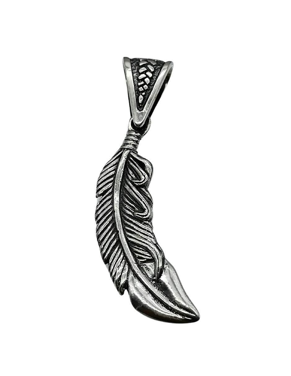 Dije de pluma pluma gde de plata P 925 Dije de pluma pluma gde de plata P 925