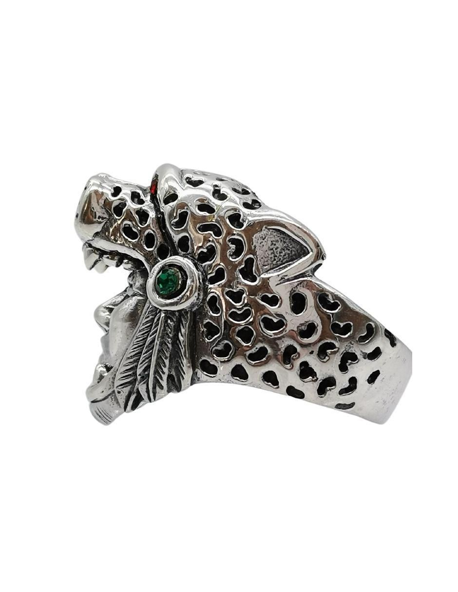 Anillo de guerrero jaguar Guerreo Jaguar P 925 de plata pulido 2