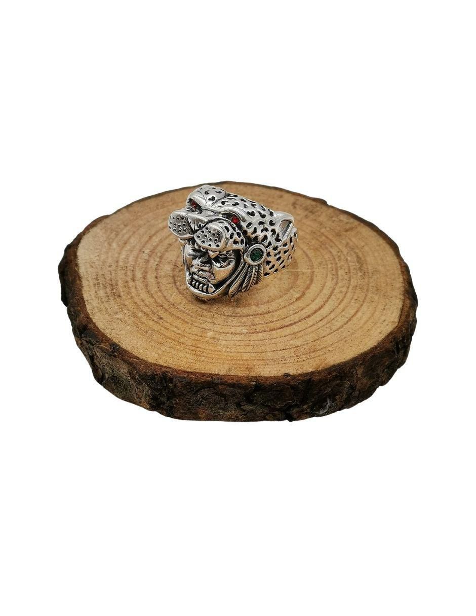 Anillo de guerrero jaguar Guerreo Jaguar P 925 de plata pulido 4