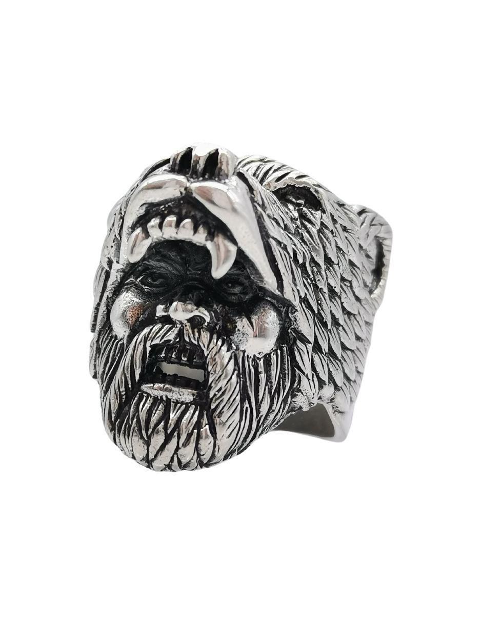 Anillo de oso Guerrero Oso Nordico P 925 de plata pulido