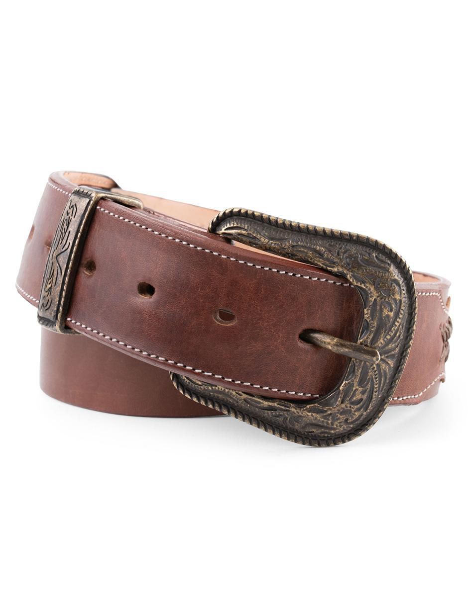 Cinturón de piel para hombre