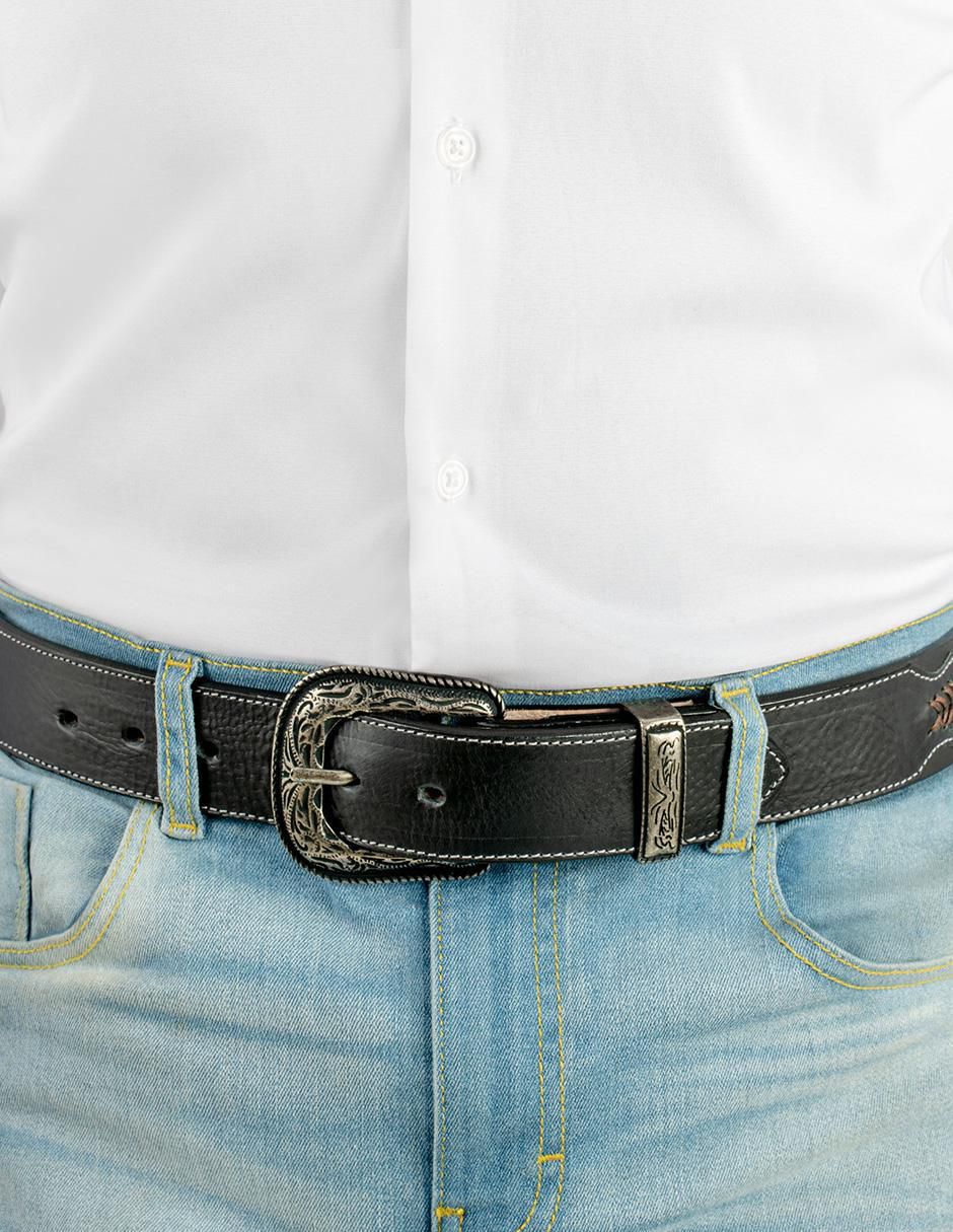 "cinturón/set cinturón" siete leguas "de" piel "para" hombre