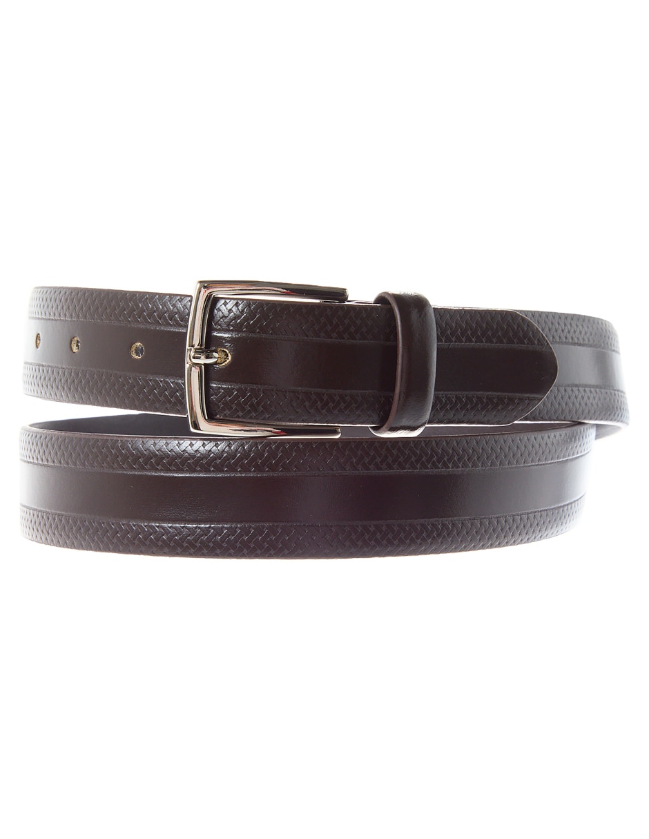 Cinturón de piel para hombre