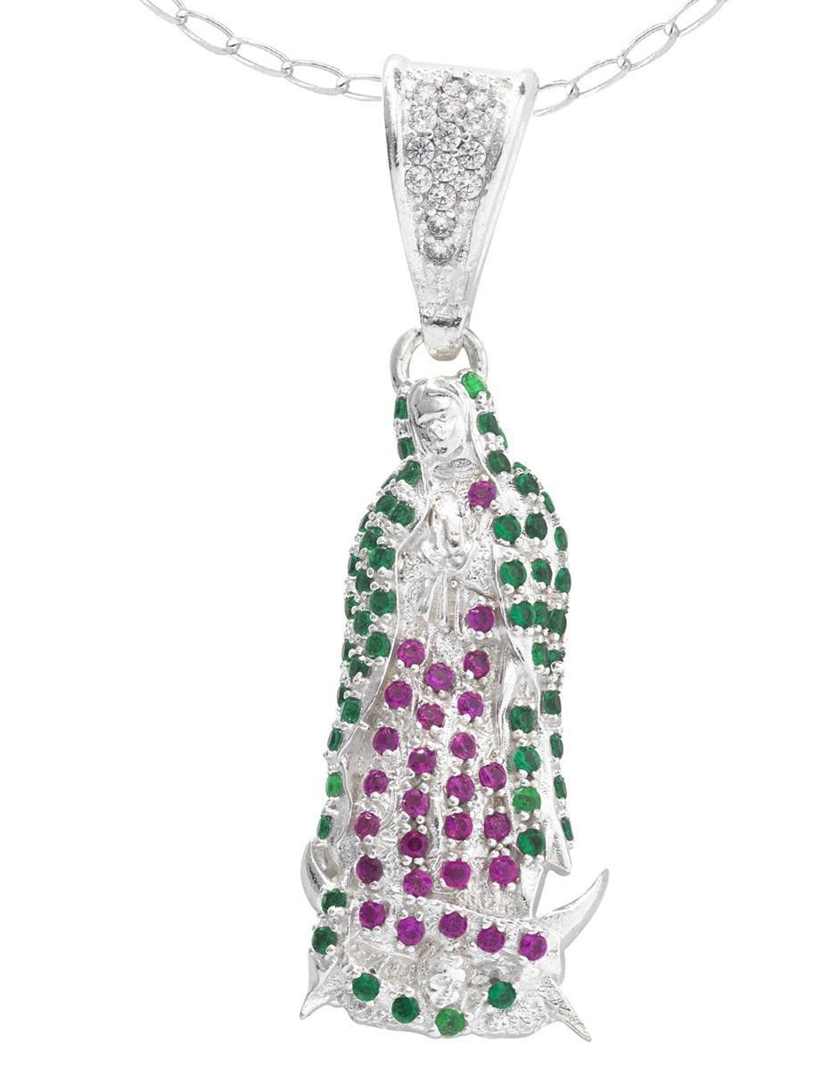 Collar virgen de guadalupe de plata P 925