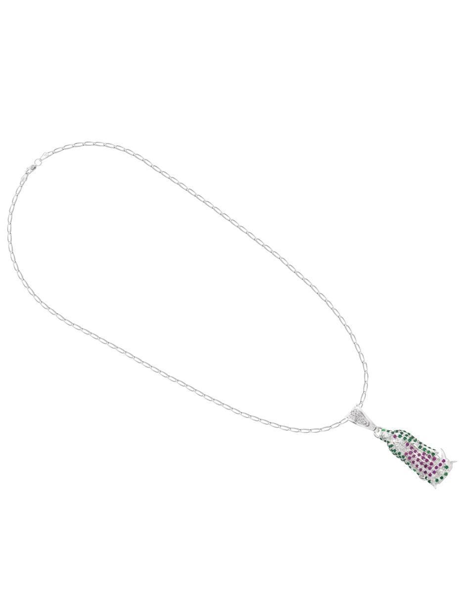 Collar virgen de guadalupe de plata P 925 3