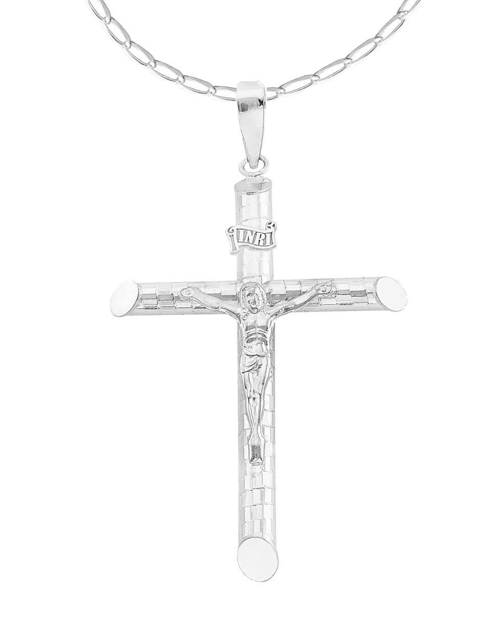 Collar de cruz de plata P 925 1