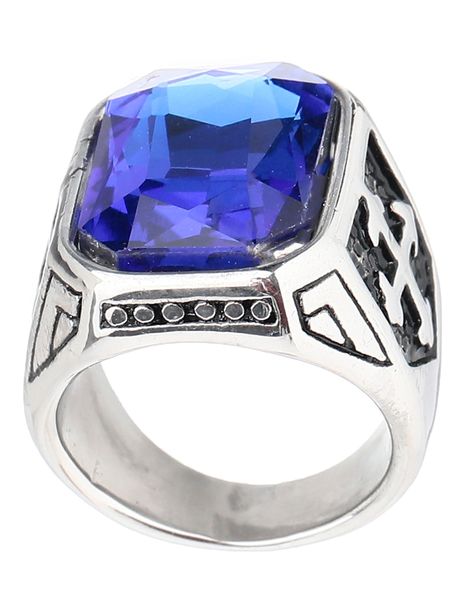 Anillo rectangular brillante 2