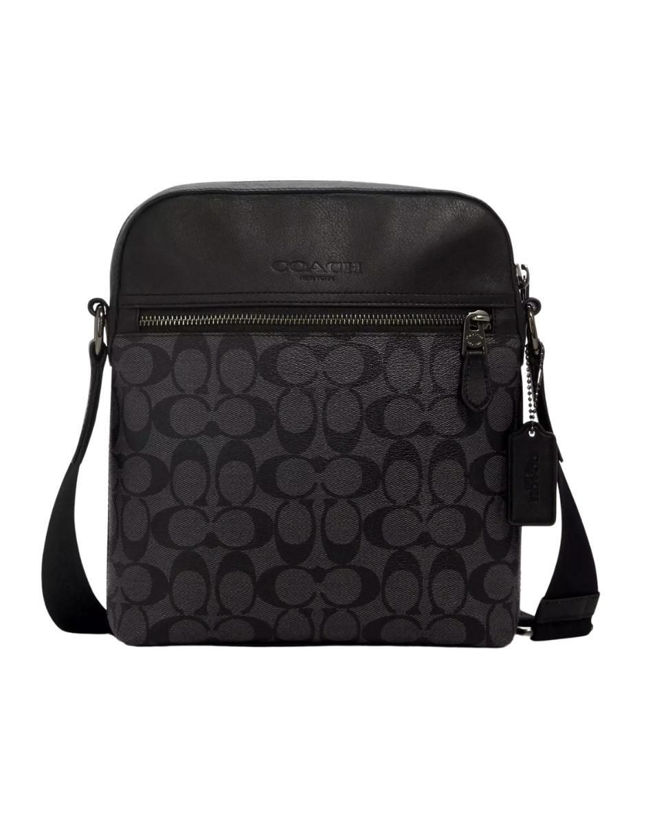 Bolsa messenger Houston Flight Bag de piel para hombre