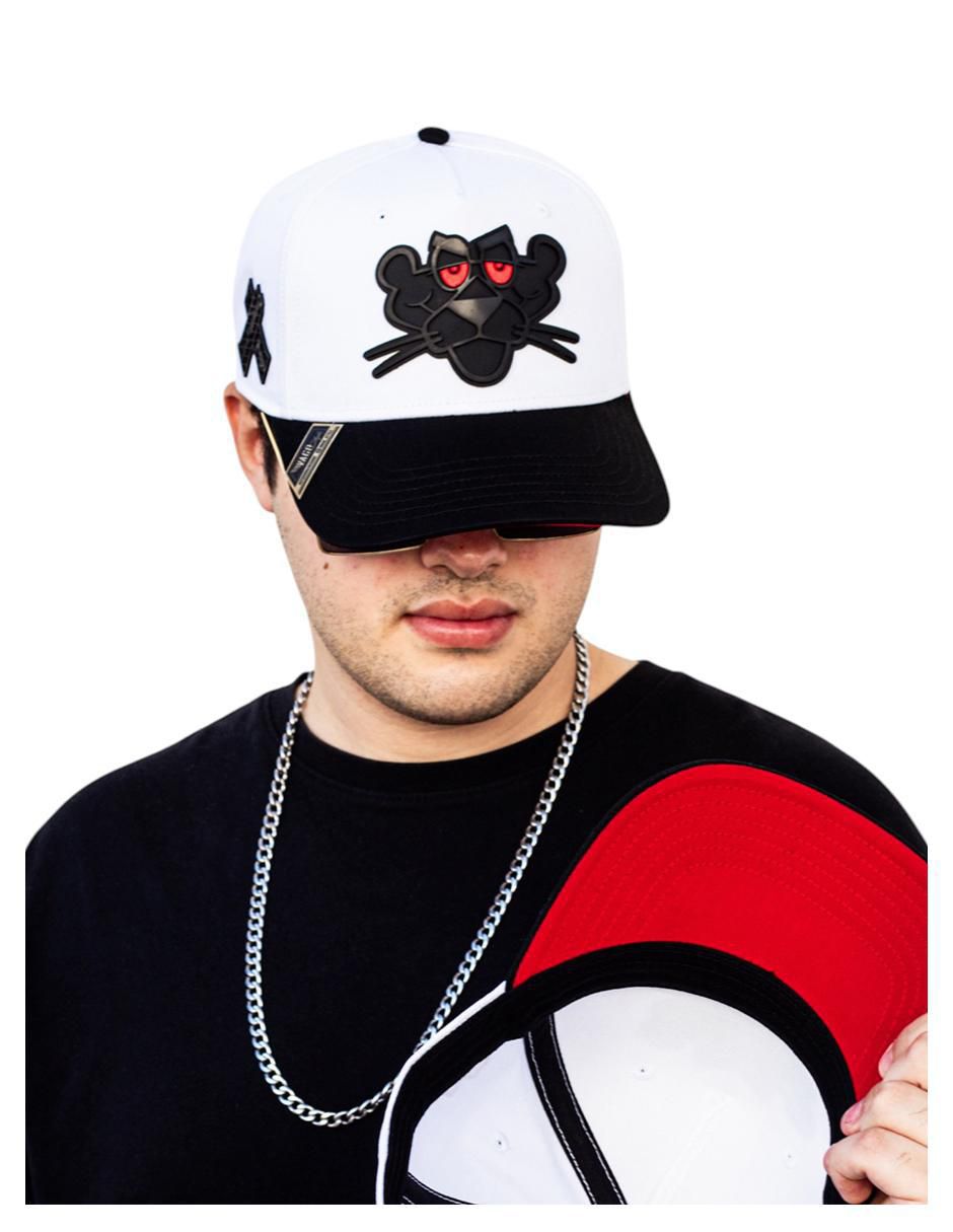 Gorra con visera curva snapback Pantera blanca adulto 6