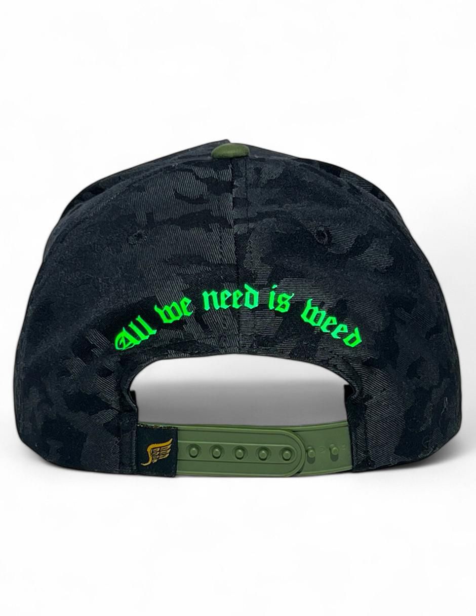 Gorra visera curva snapback Flor Divina camuflaje para adulto 2