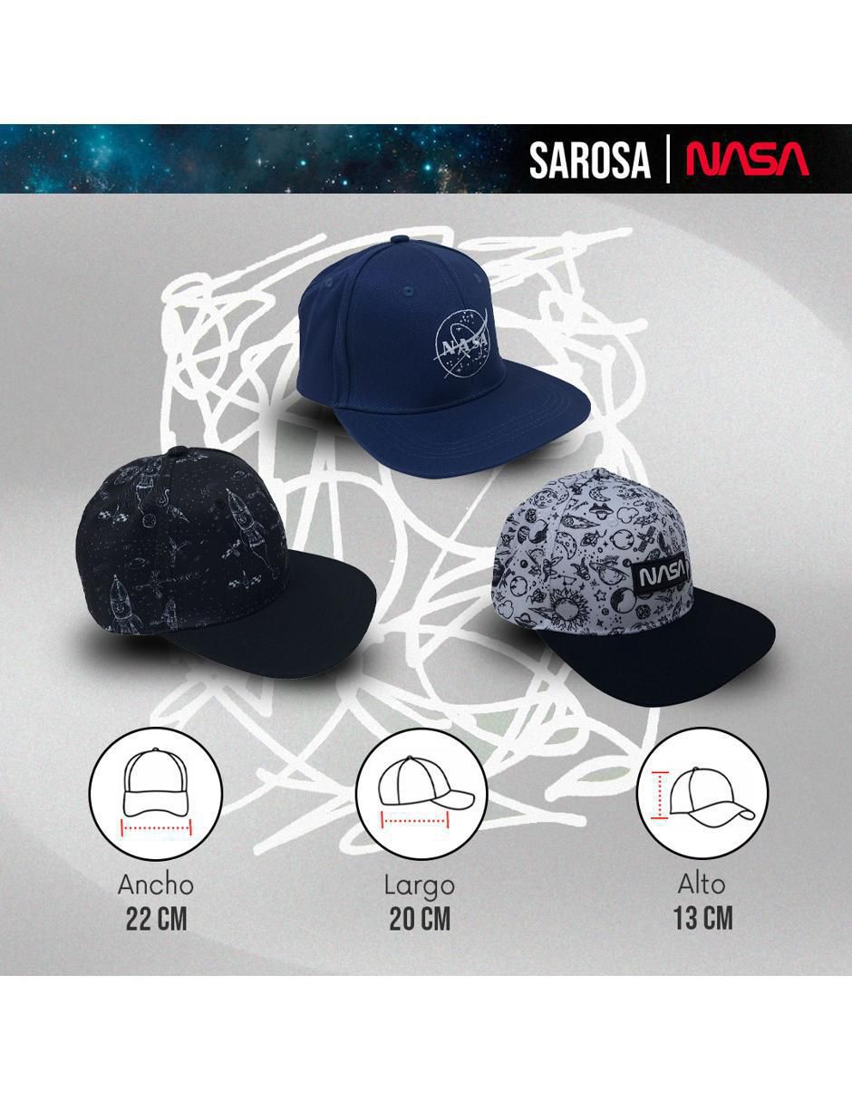 Gorra visera plana broche casual Nasa para hombre 4