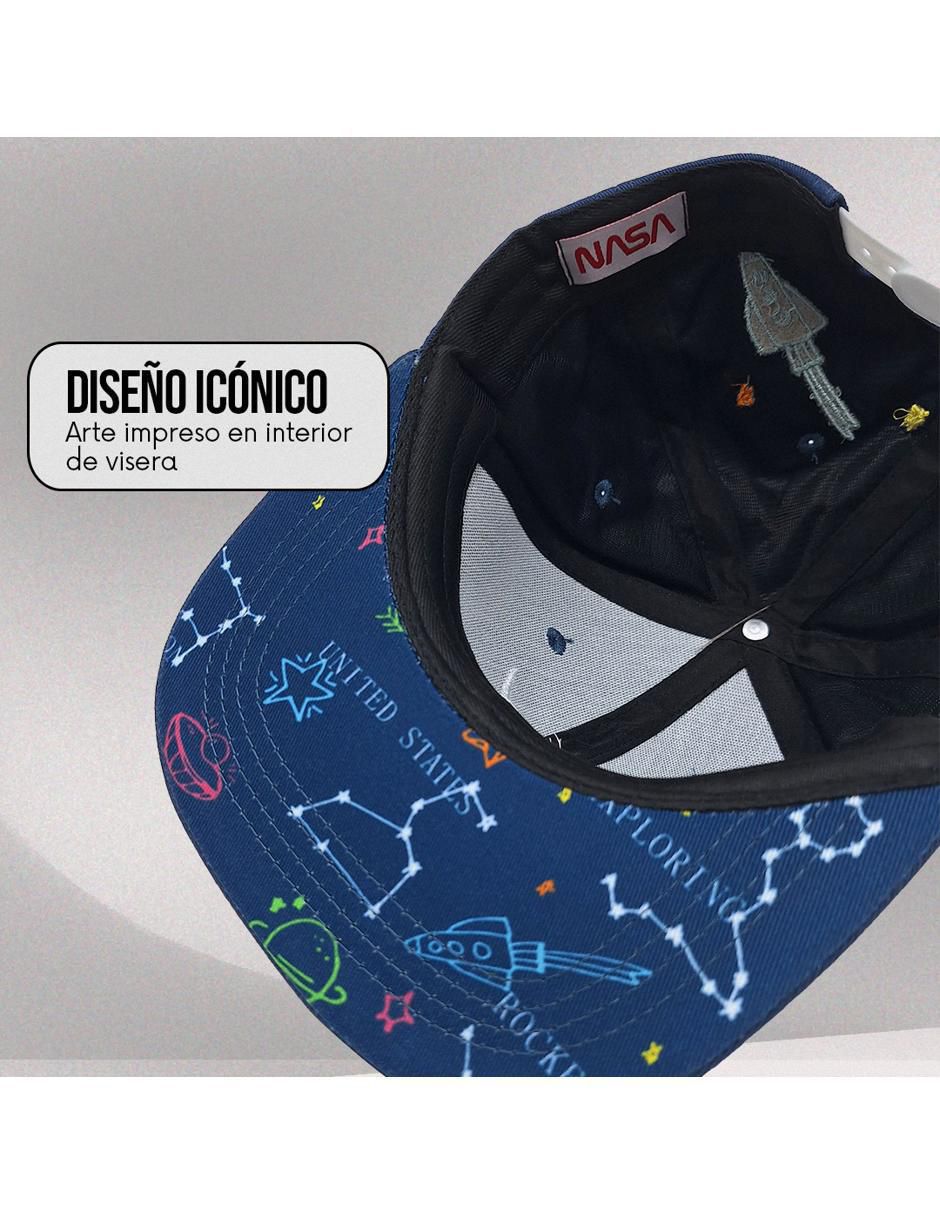 Gorra visera plana broche casual Nasa para hombre 5