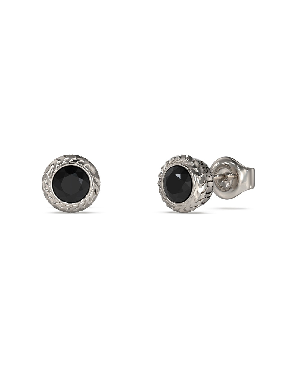 Aretes redondos Sailor Knot con acabado brillante zirconia Aretes redondos Sailor Knot con acabado brillante zirconia
