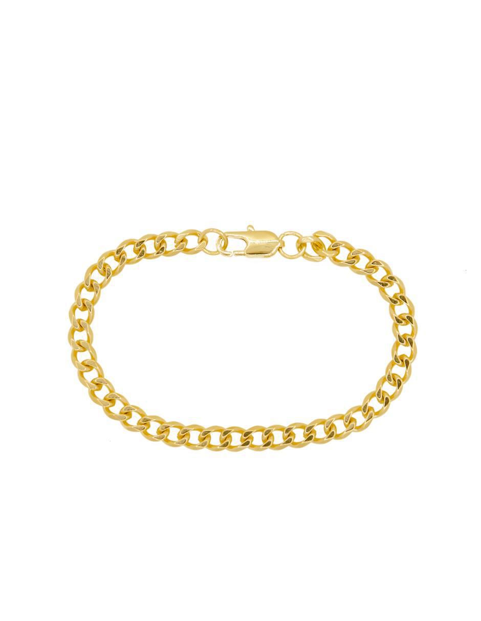 Pulsera con acabado chapa de oro