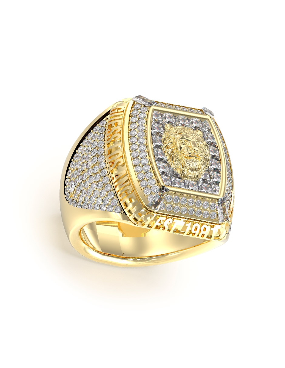Anillo Lion King León zirconia brillante