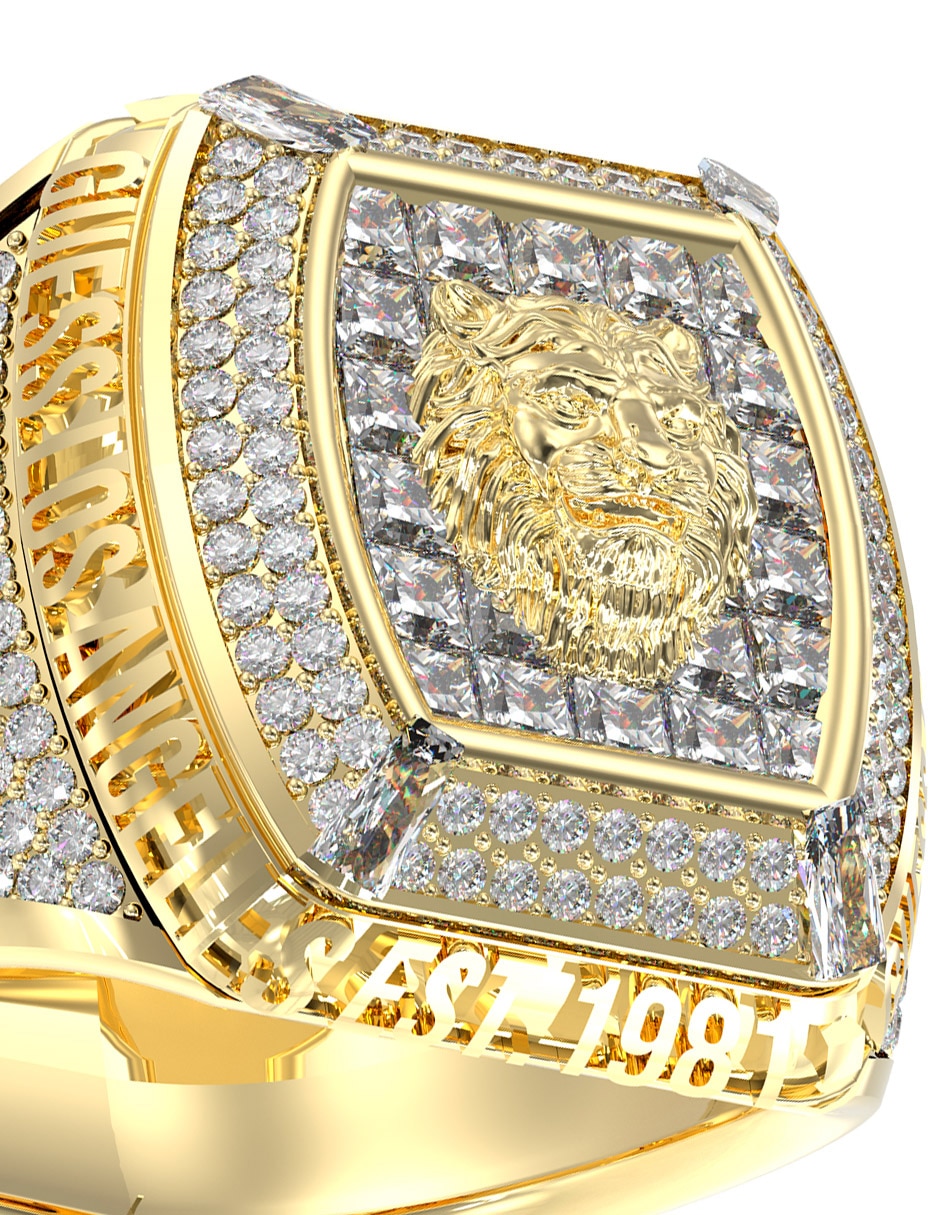 Anillo Lion King León zirconia brillante 3