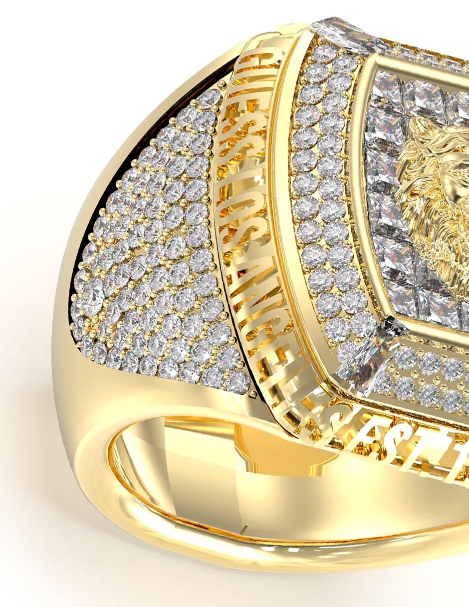 Anillo Lion King León zirconia brillante 2