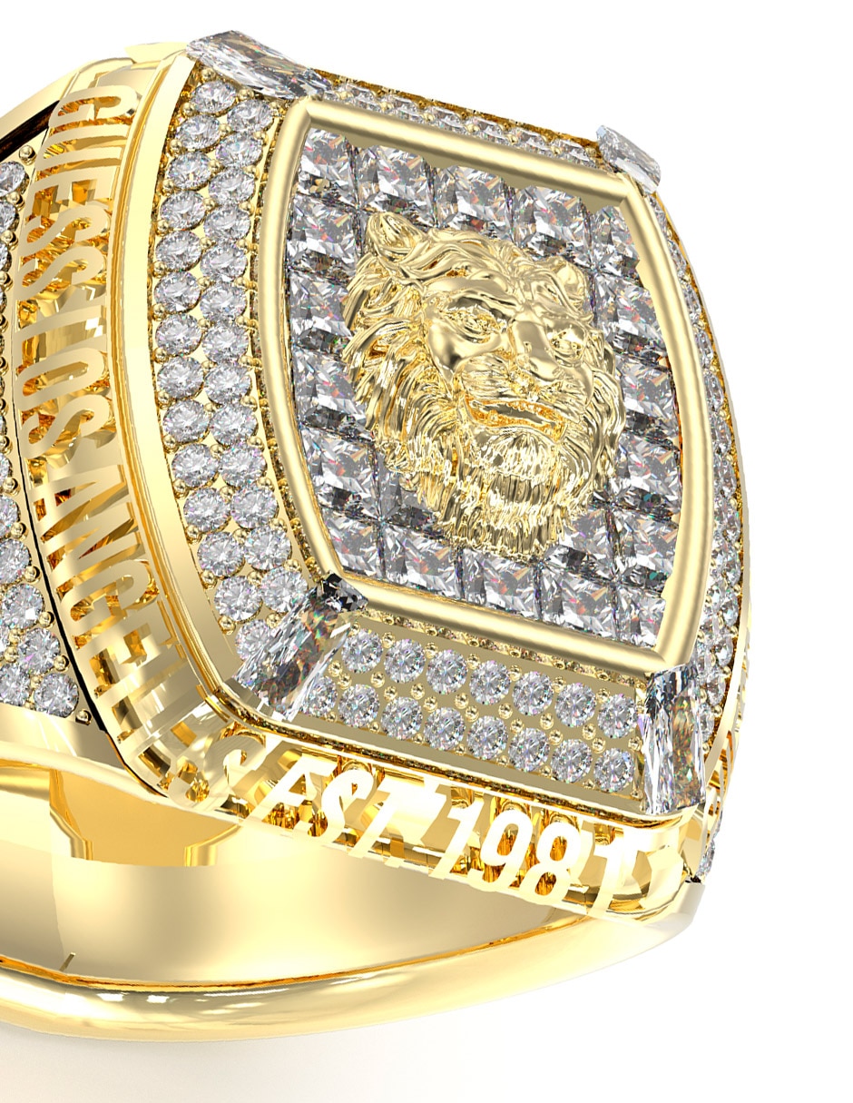 Anillo Lion King León zirconia brillante 3