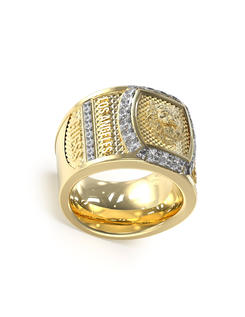 Anillo Lion King Leones zirconia brillante