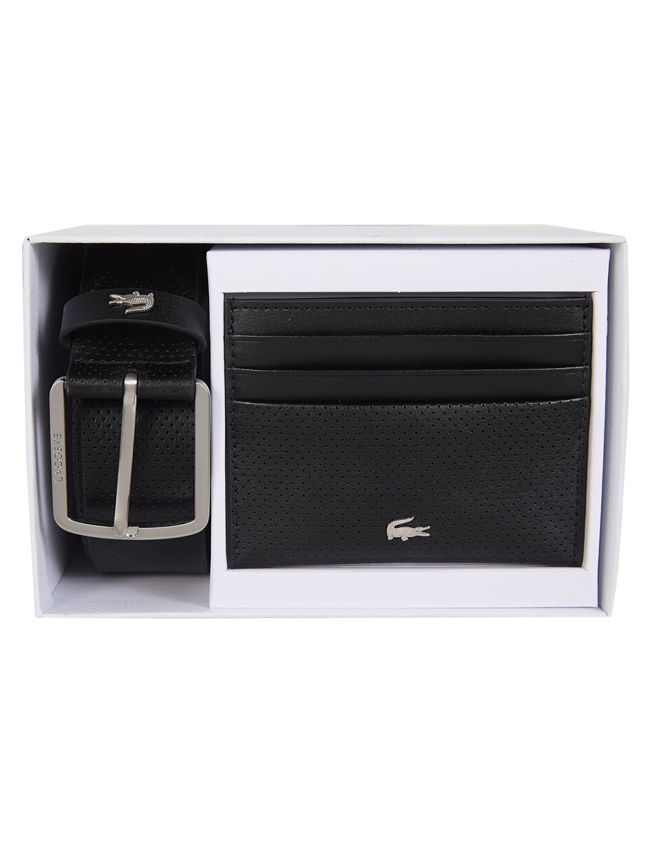 Set cinturón de piel para hombre 6