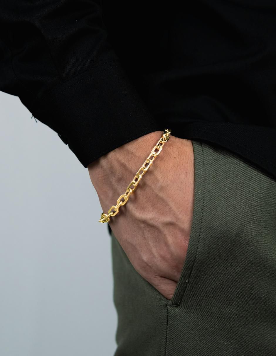 Pulsera con acabado chapa de oro 4