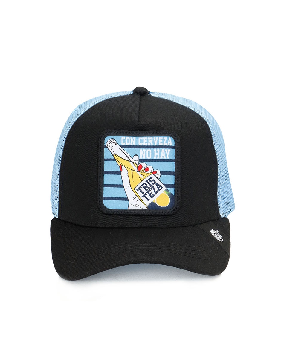 Gorra con visera curva Frase Con cerveza no hay tristeza unisex