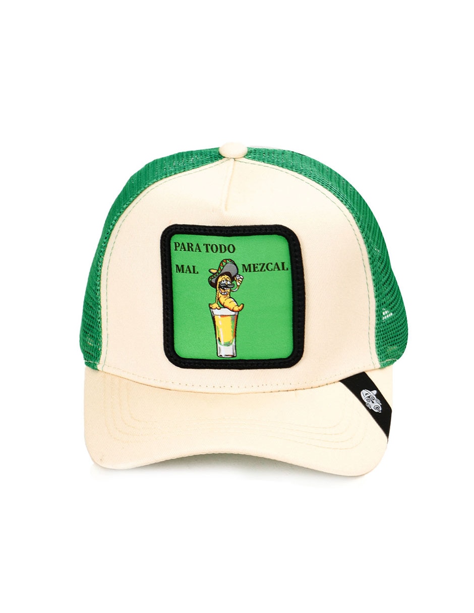Gorra con visera curva Frase Para todo mal mezcal unisex