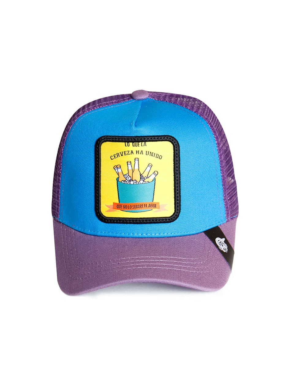 Gorra con visera curva Frase Lo que la cerveza ha unido unisex