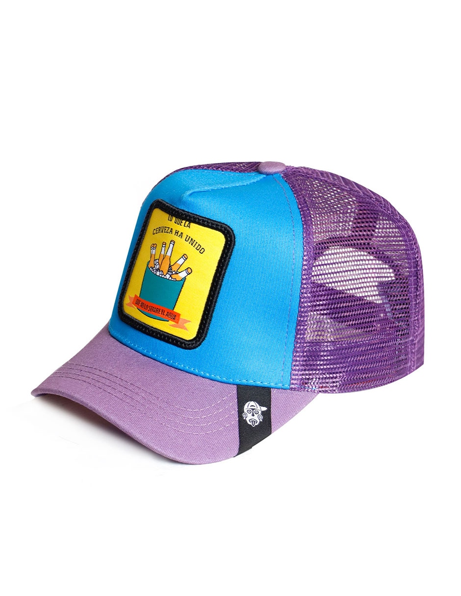 Gorra con visera curva Frase Lo que la cerveza ha unido unisex 2