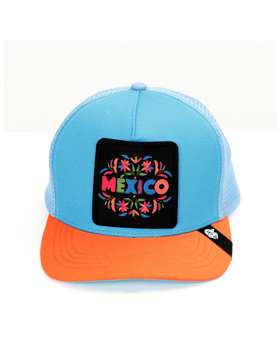 Gorra con visera curva Frase México confeti unisex Gorra con visera curva Frase México confeti unisex