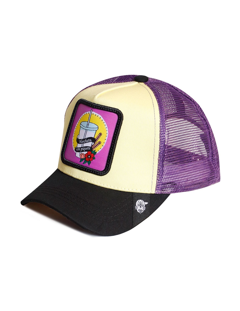 Gorra con visera curva Frase Horchata con piquete unisex 2