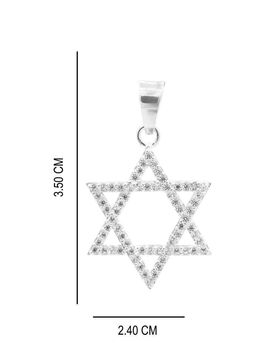 Dije de estrella de plata P 925 5