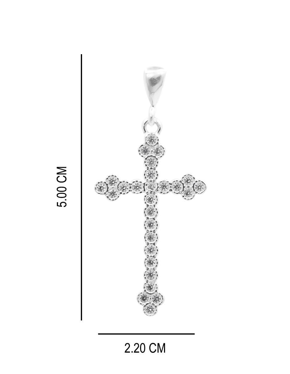 Dije de cruz de plata P 925 5