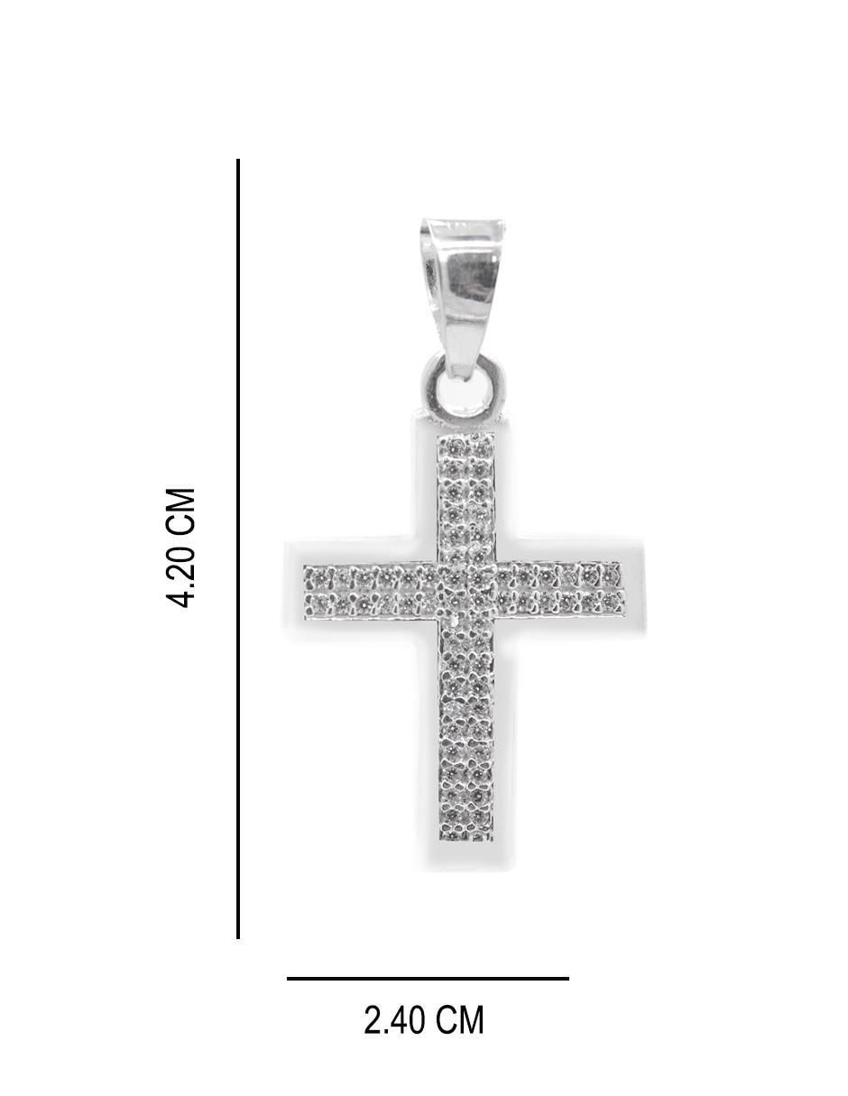 Dije de cruz de plata P 925 5
