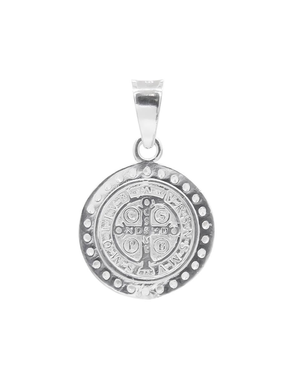 Dije redonda San Benito de plata P 925 2