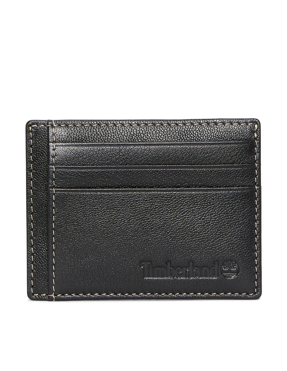 Tarjetero de piel para hombre