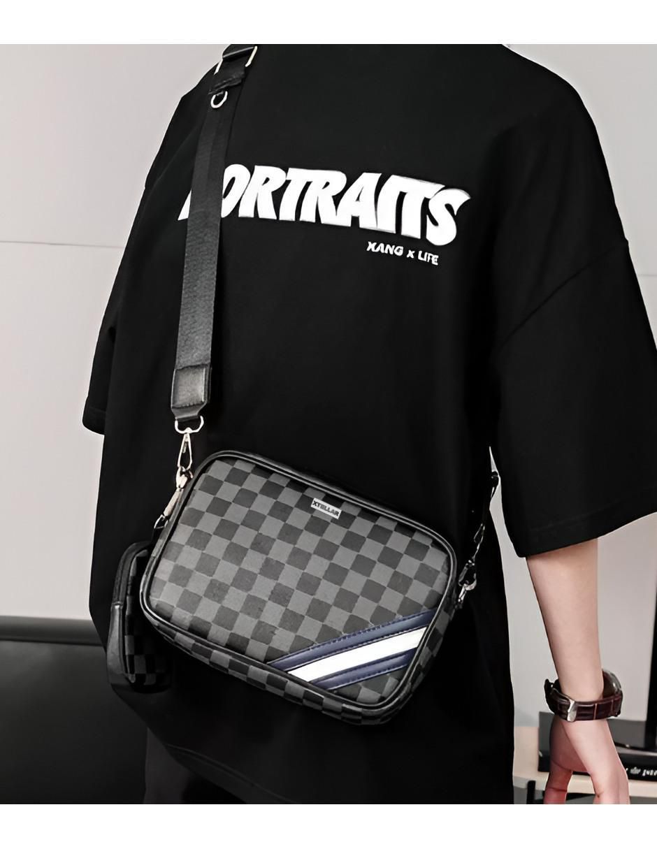 Bolsa bandolera de cuero para hombre 2