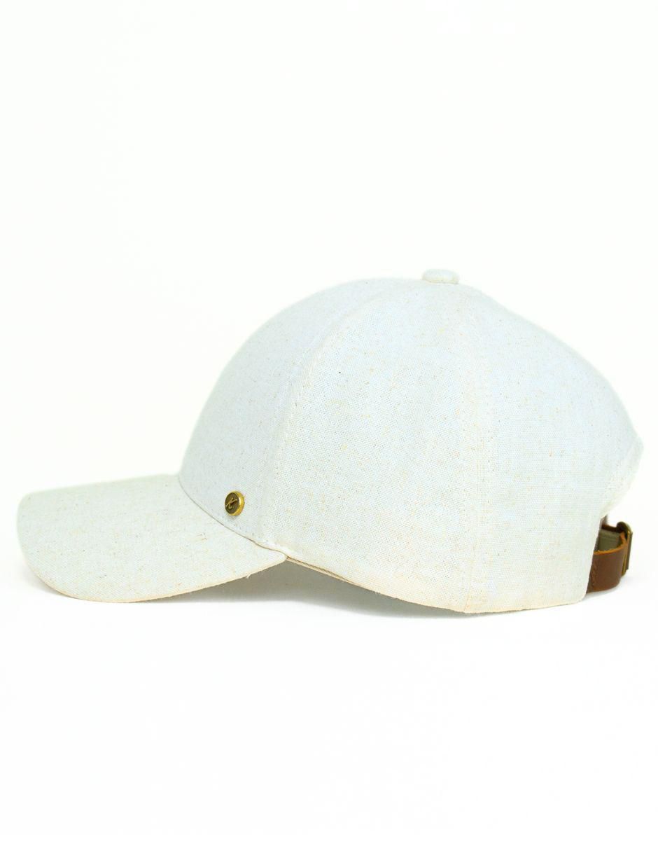 Gorra visera curva hebilla Linen unisex 6