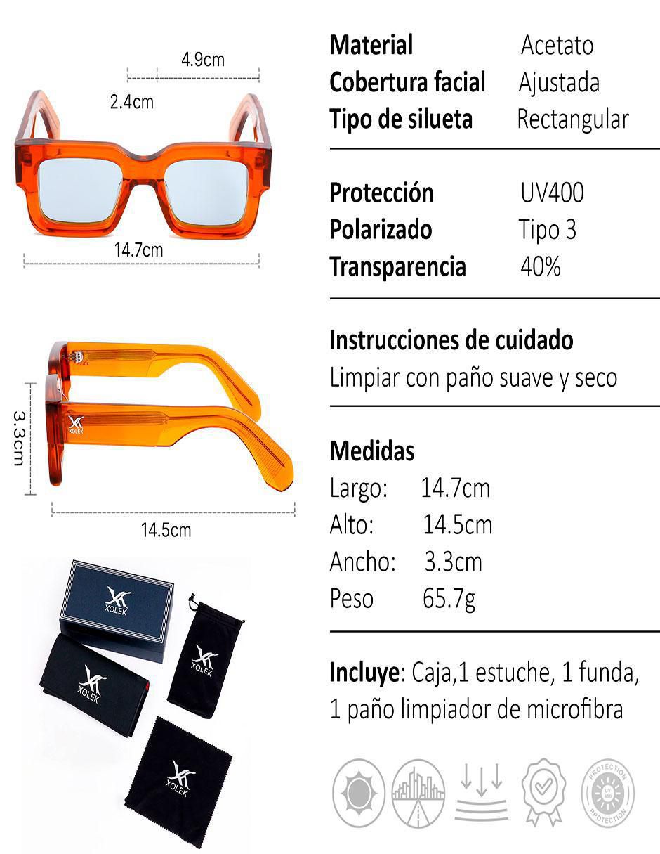 Lentes de sol Casual XO-101-O para hombre 6